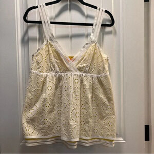 Cynthia Steffe White Eyelet Top. Size 12.‎